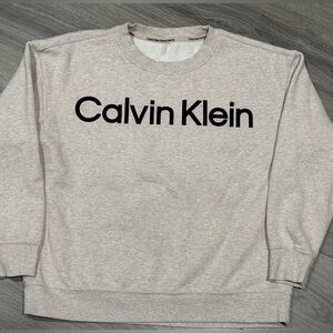 Calvin Klein Light Beige Crewneck Sweater